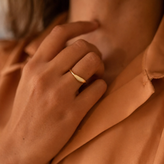 Aura Ring | 18k Gold-Plated Waterproof Ring