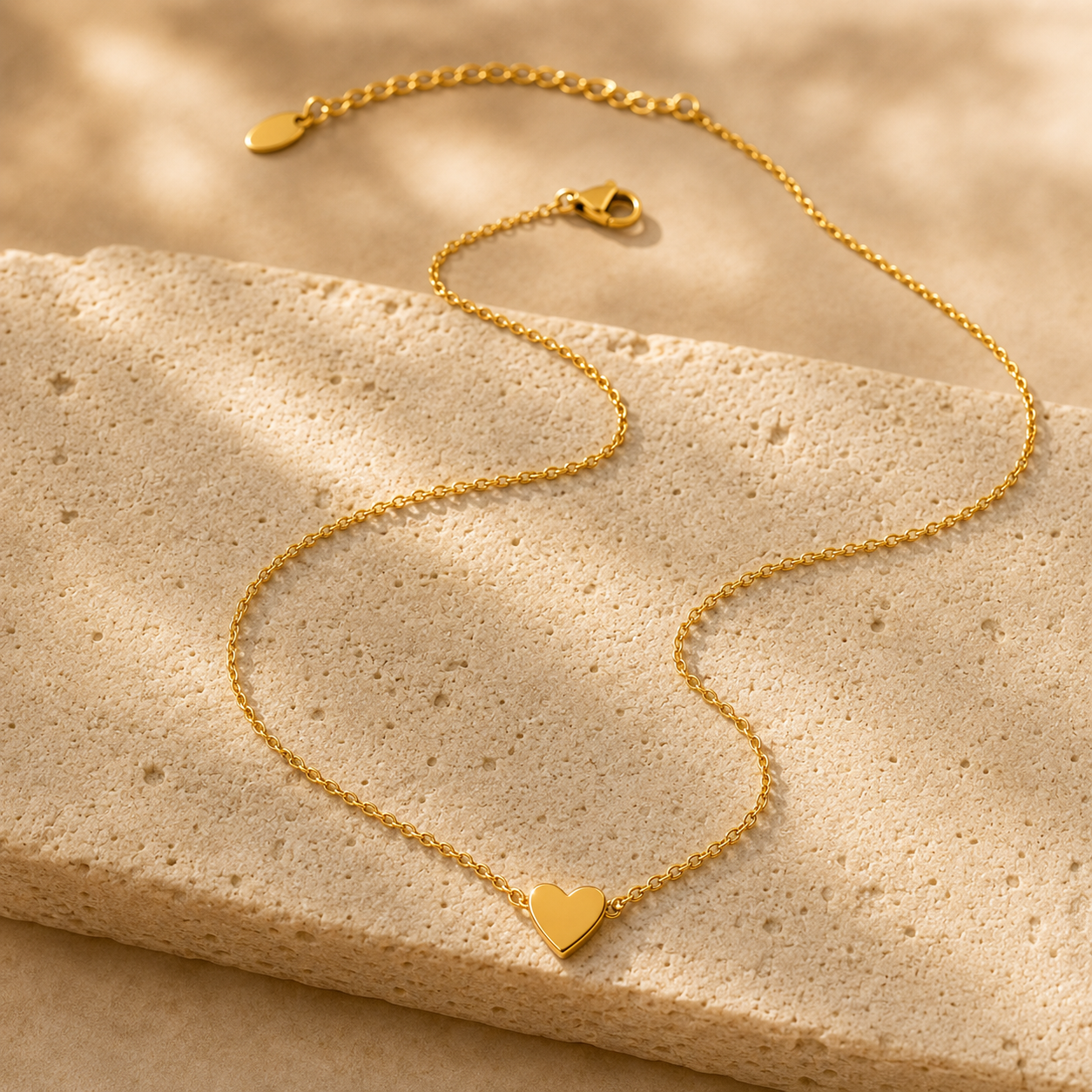 Heart of Gold Necklace | 18k Gold-Plated Waterproof Necklace